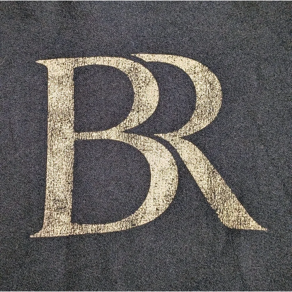 Banana Republic Mens Navy Blue BR Logo Pullover Hoodie‎ Sweatshirt Large  NWOT